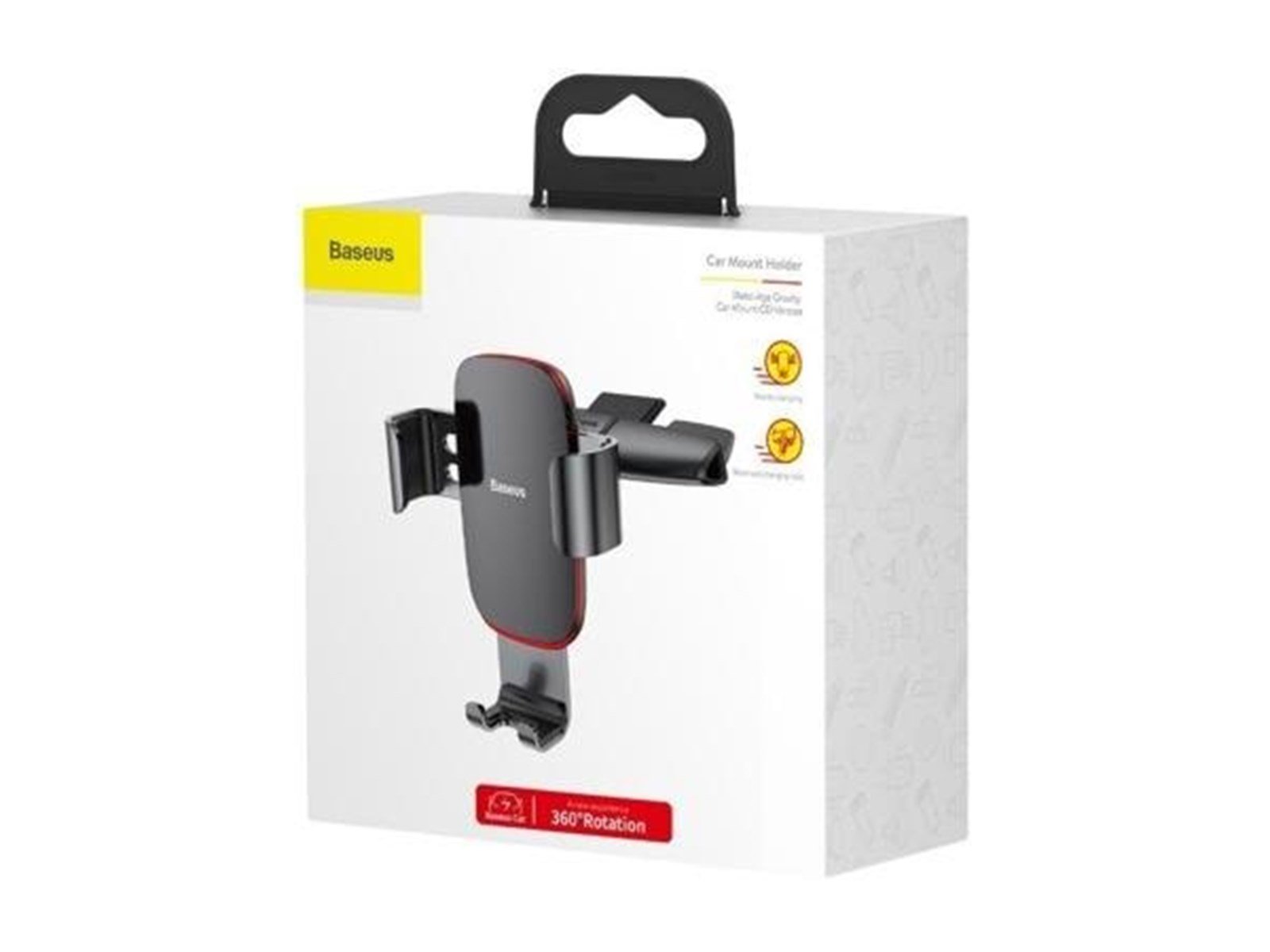 Baseus Metal Age Gravitational Holder for CD slot (Black)