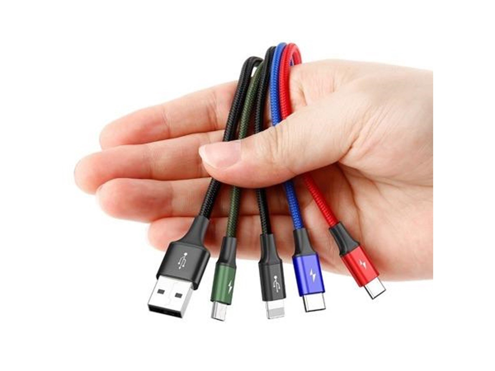 Baseus Fast USB Cable 4in1 2xUSB-C / Lightning / Micro 3.5A 1.2m - Black