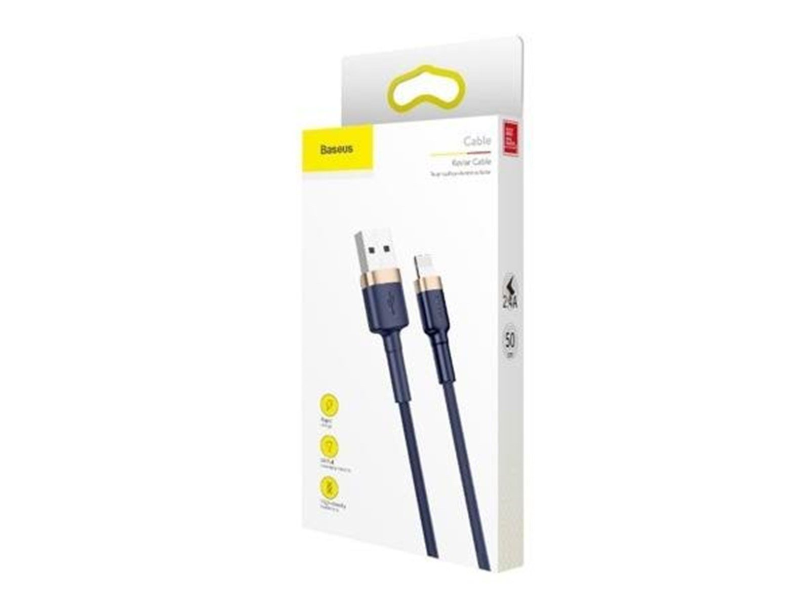 Baseus Cafule Lightning cable 2.4A 1m (Gold+Dark blue)