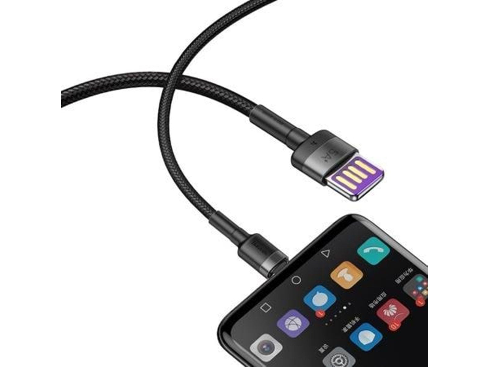 Baseus Cafule USB-C Cable Huawei SuperCharge QC 3.0 5A 1m (Black+Gray)