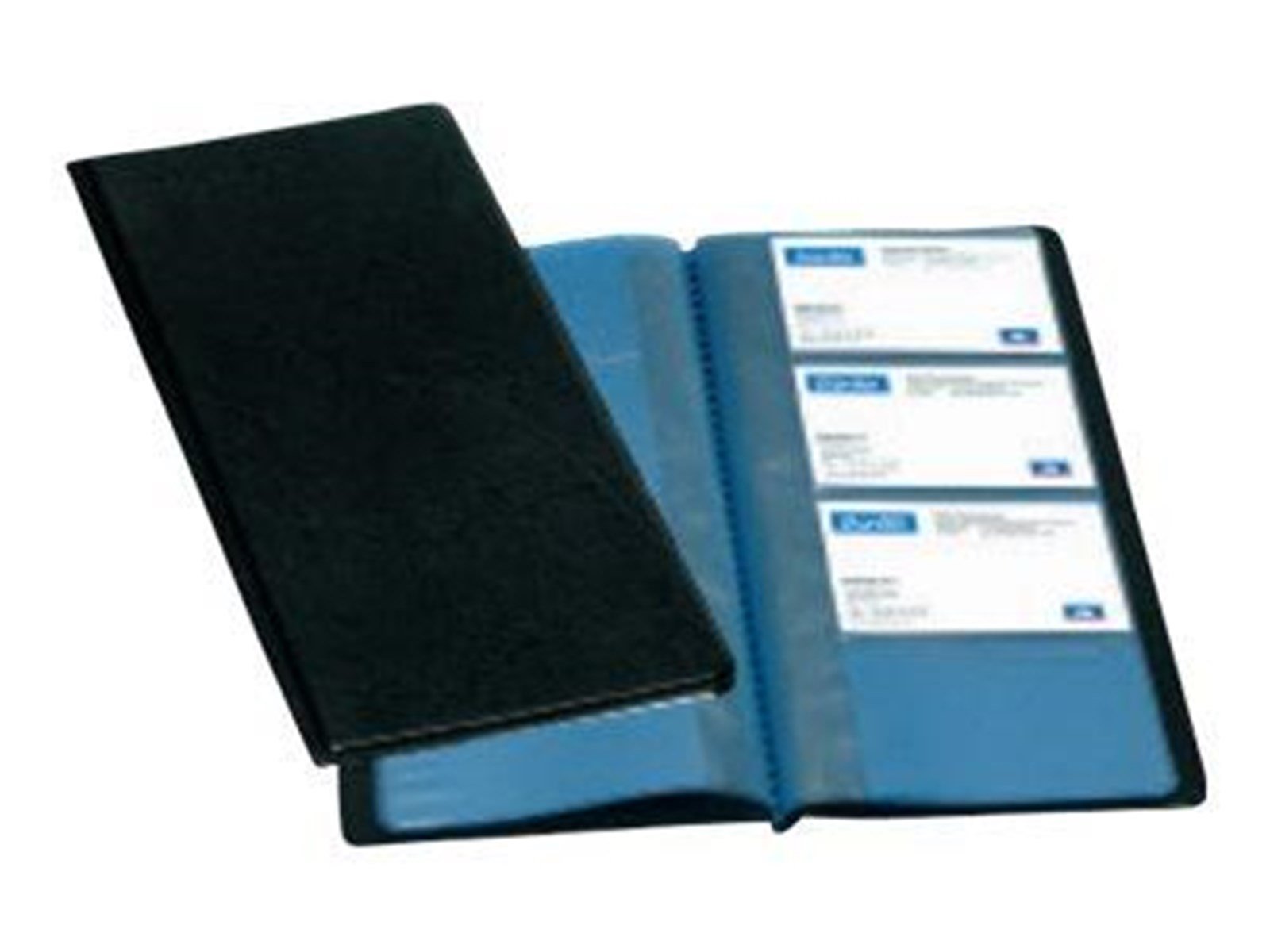 Bantex ELBA Standard - business card book - for 58 x 86 mm - capacity: 96 cards - black (pack of 12)