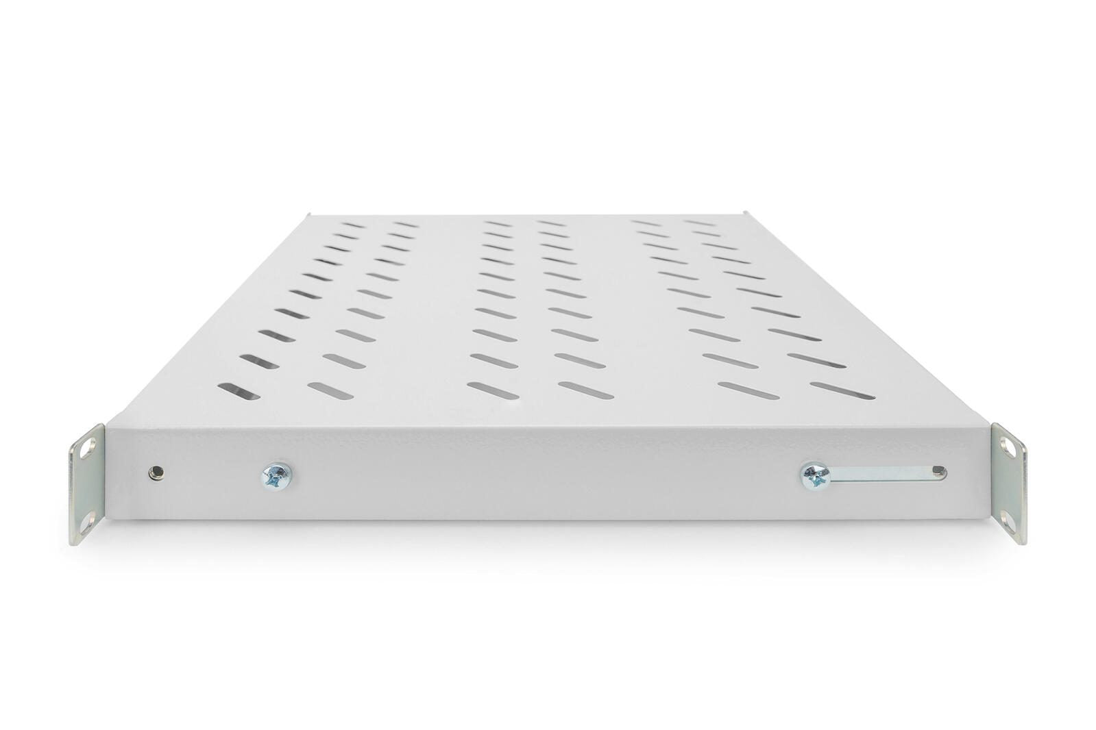 Digitus Fachboden 19'-Schränke festeinbau für 600mm Tiefe verstellbar bis 50kg 1HE RAL7035 grau (DN-97644)