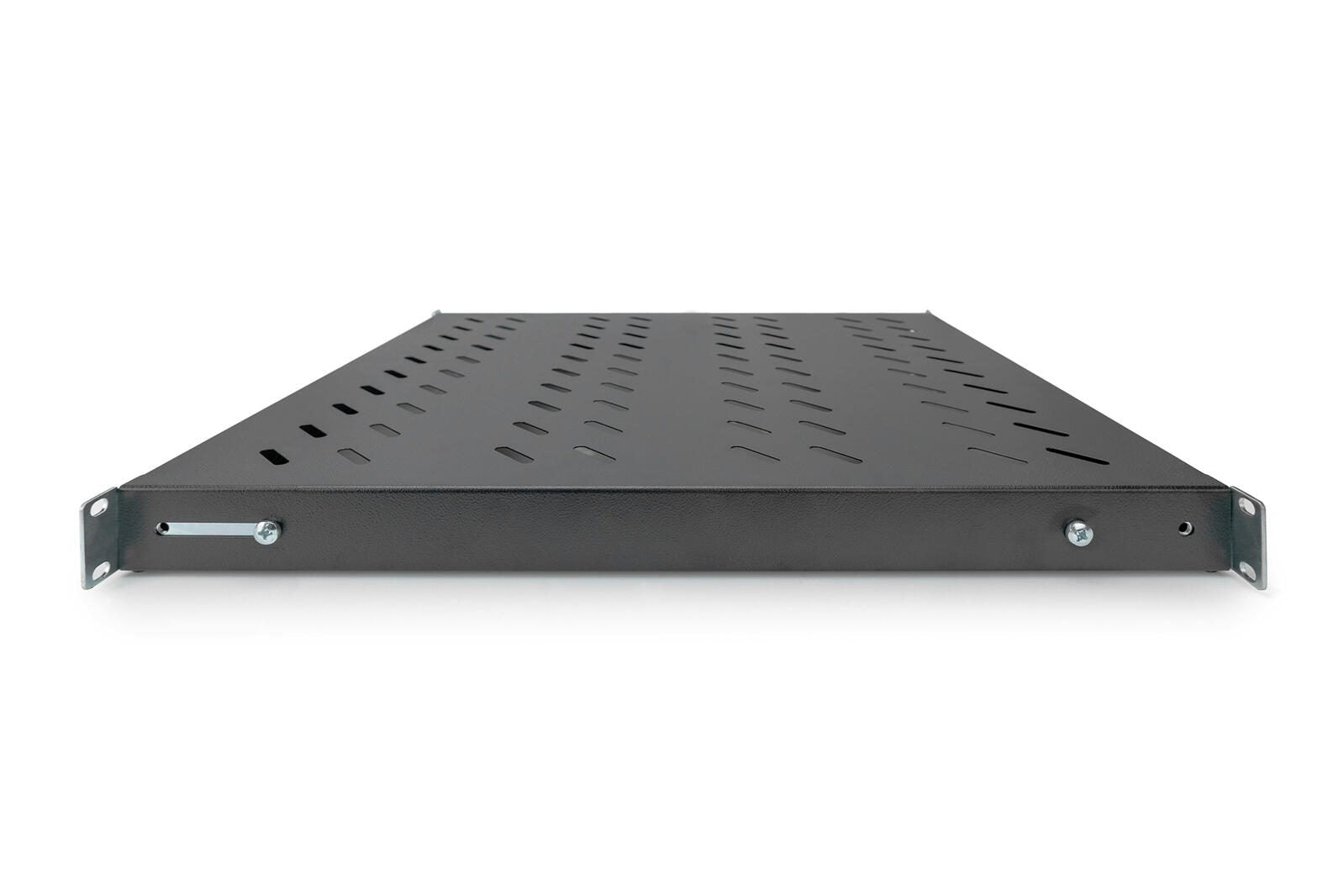 Digitus Fachboden 19'-Schränke festeinbau für 800mm Tiefe verstellbar bis 50kg 1HE RAL9005 schwarz (DN-97647)