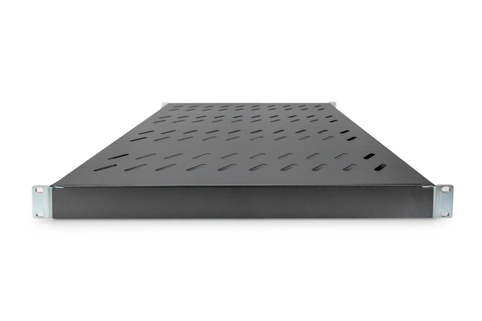 Digitus Fachboden 19'-Schränke festeinbau für 800mm Tiefe verstellbar bis 50kg 1HE RAL9005 schwarz (DN-97647)