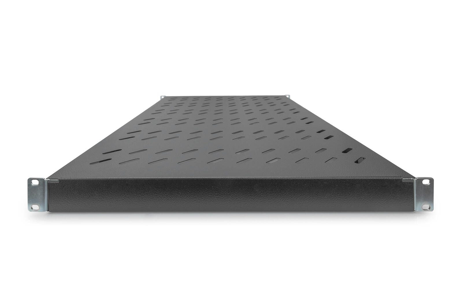 Digitus Fachboden 19'-Schränke Festeinbau für 1.000mm Tiefe verstellbar bis 50kg 1HE RAL9005 schwarz (DN-97649)