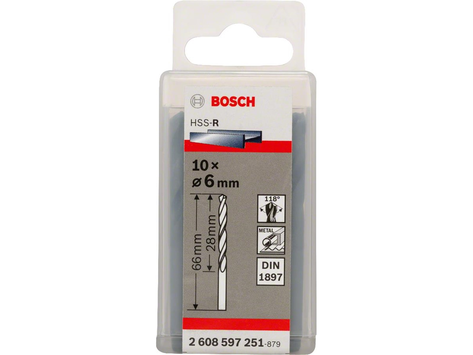 Bosch EXTRA SHORT HSS DRILL HEAD FOR DRILL/DRIVERS