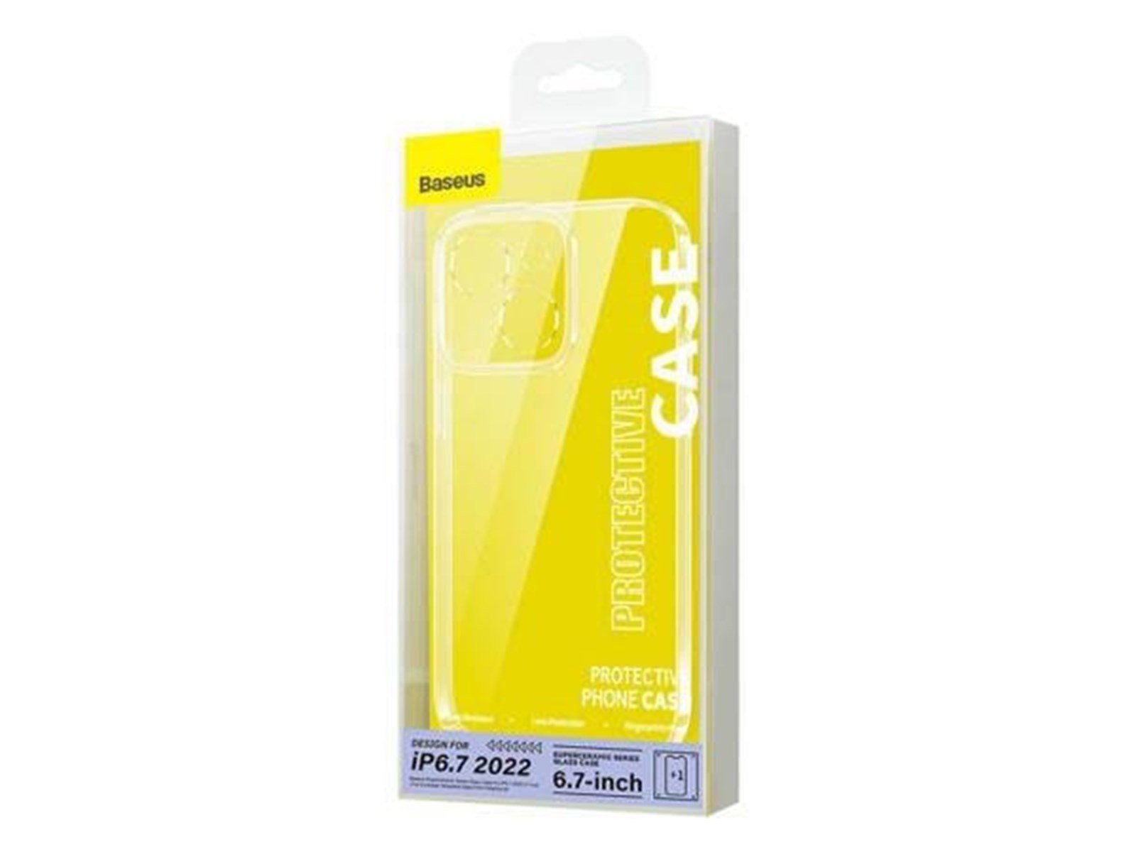 Baseus SuperCeramic Transparent Glass Case and Tempered Glass set for iPhone 14 Plus