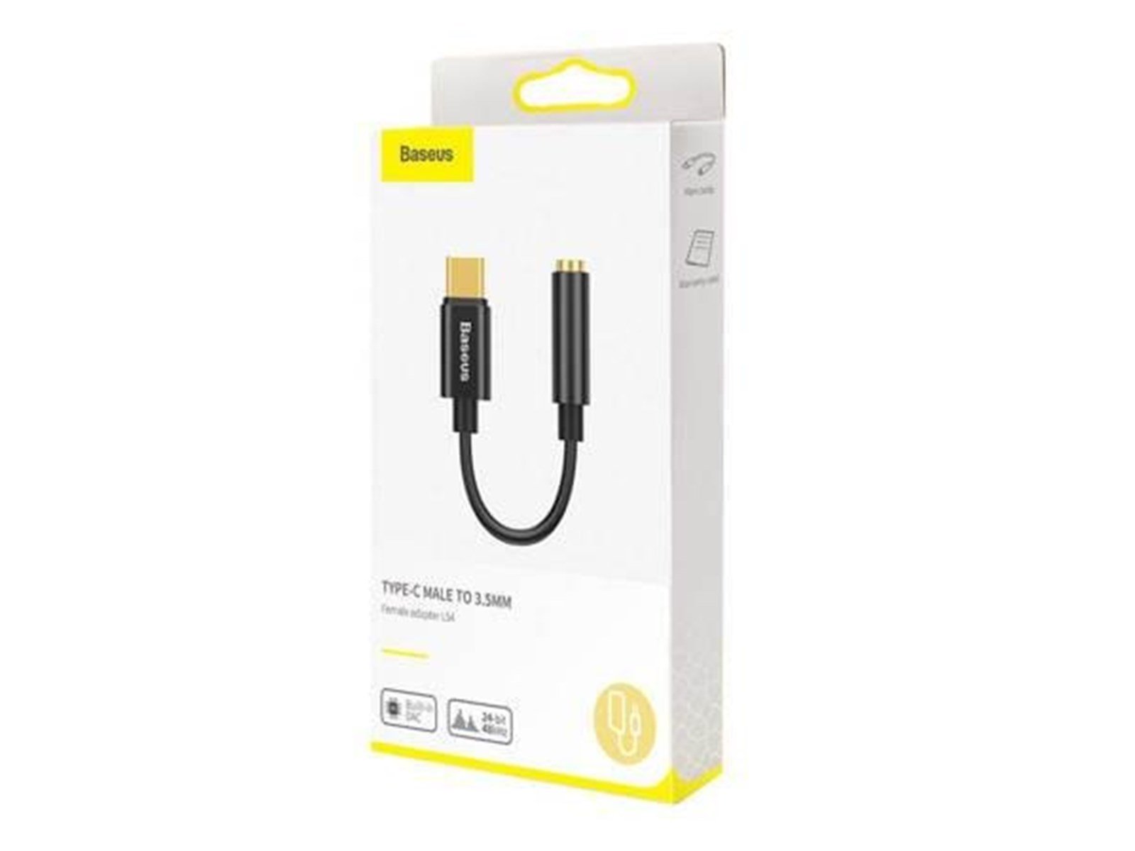 Baseus L54 Audio Adapter USB-C + mini jack 3.5mm (Black)