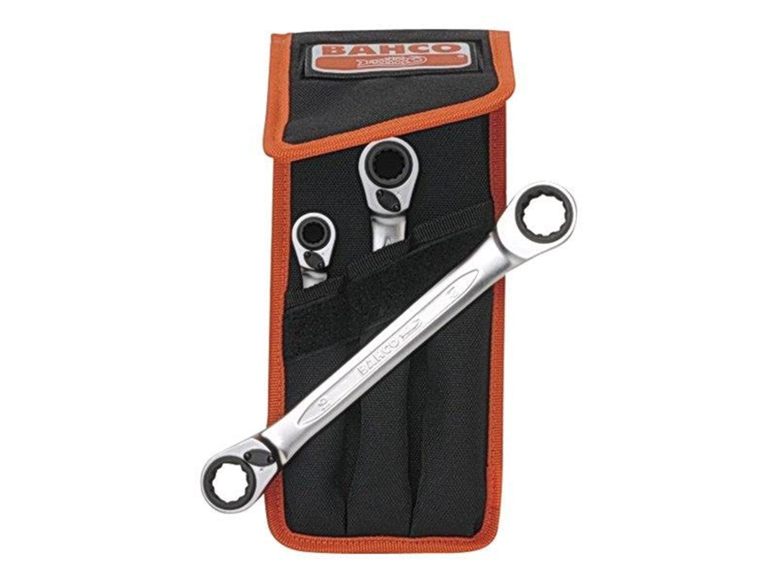 BAHCO S4RM - box-end ratcheting wrench set - 3 pieces