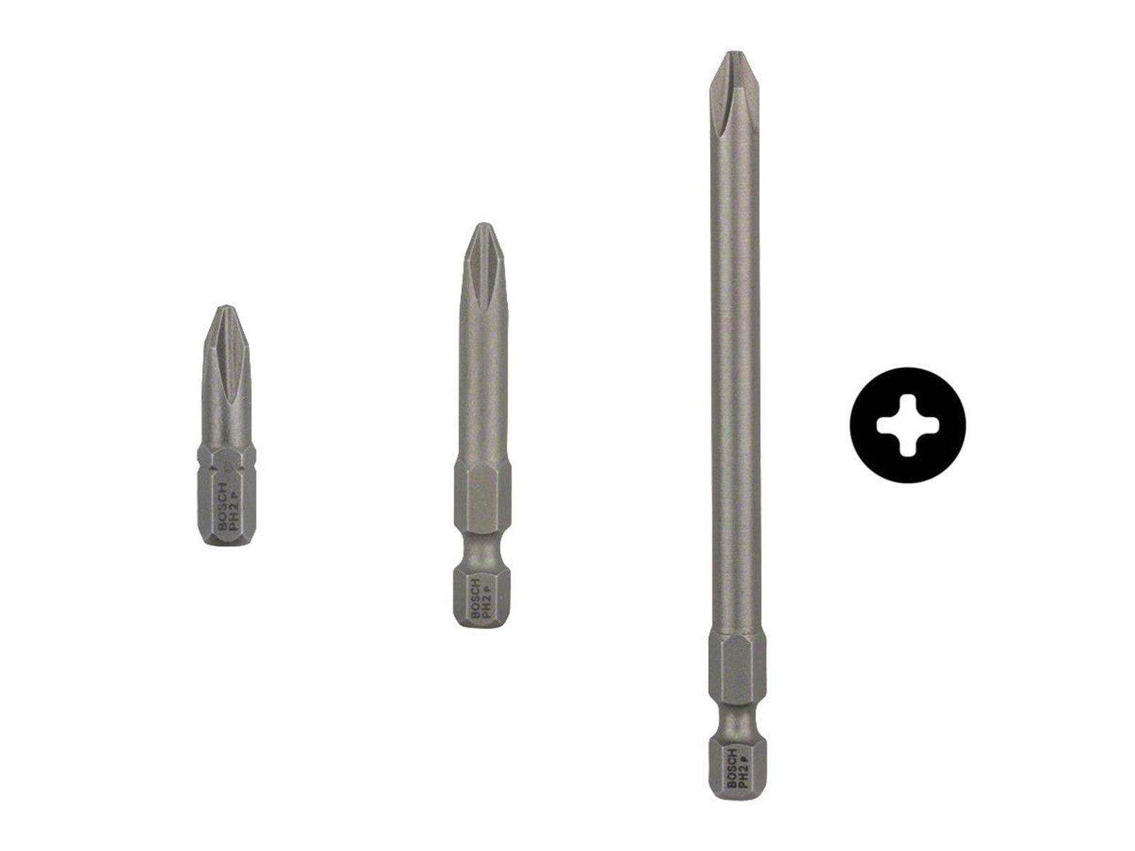 Bosch EXTRA HARD-SCREWDRIVER BIT FOR DRILLS/DRIVERS 3 PC