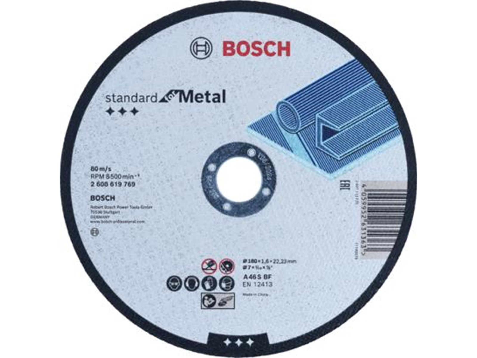 Bosch STANDARD FOR METAL CUTTING DISC FOR LARGE ANGLE GRINDERS WITH LOCK NUT