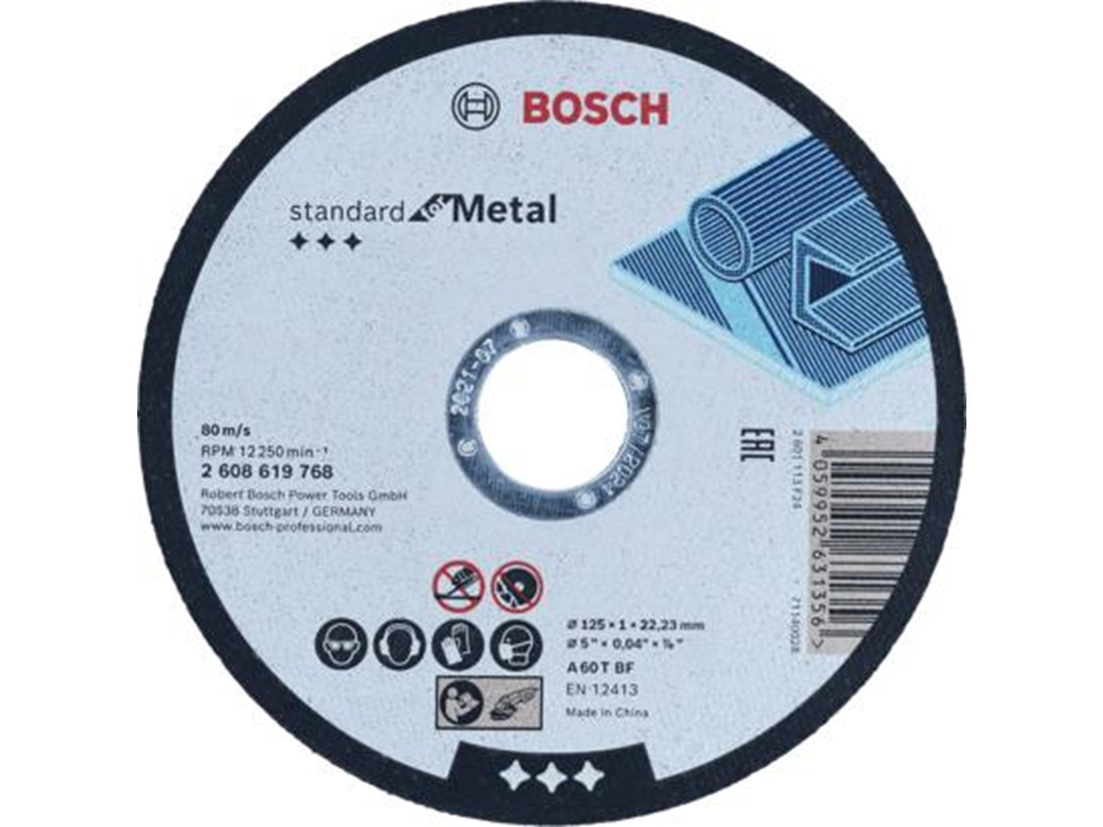 Bosch STANDARD FOR METAL CUTTING DISC FOR SMALL ANGLE GRINDERS