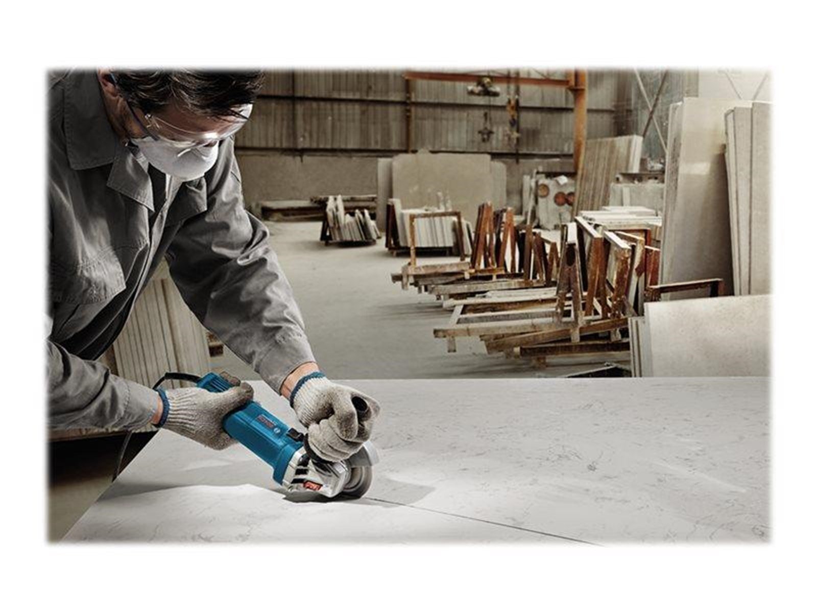 Bosch Professional Blue bosch 750w angle concrete grinder 125mm gws 750