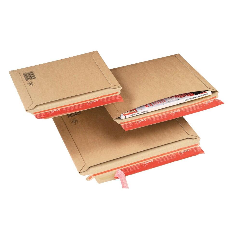 ColomPac® Kartonversandtaschen braun für DIN C4 - 20 Stück