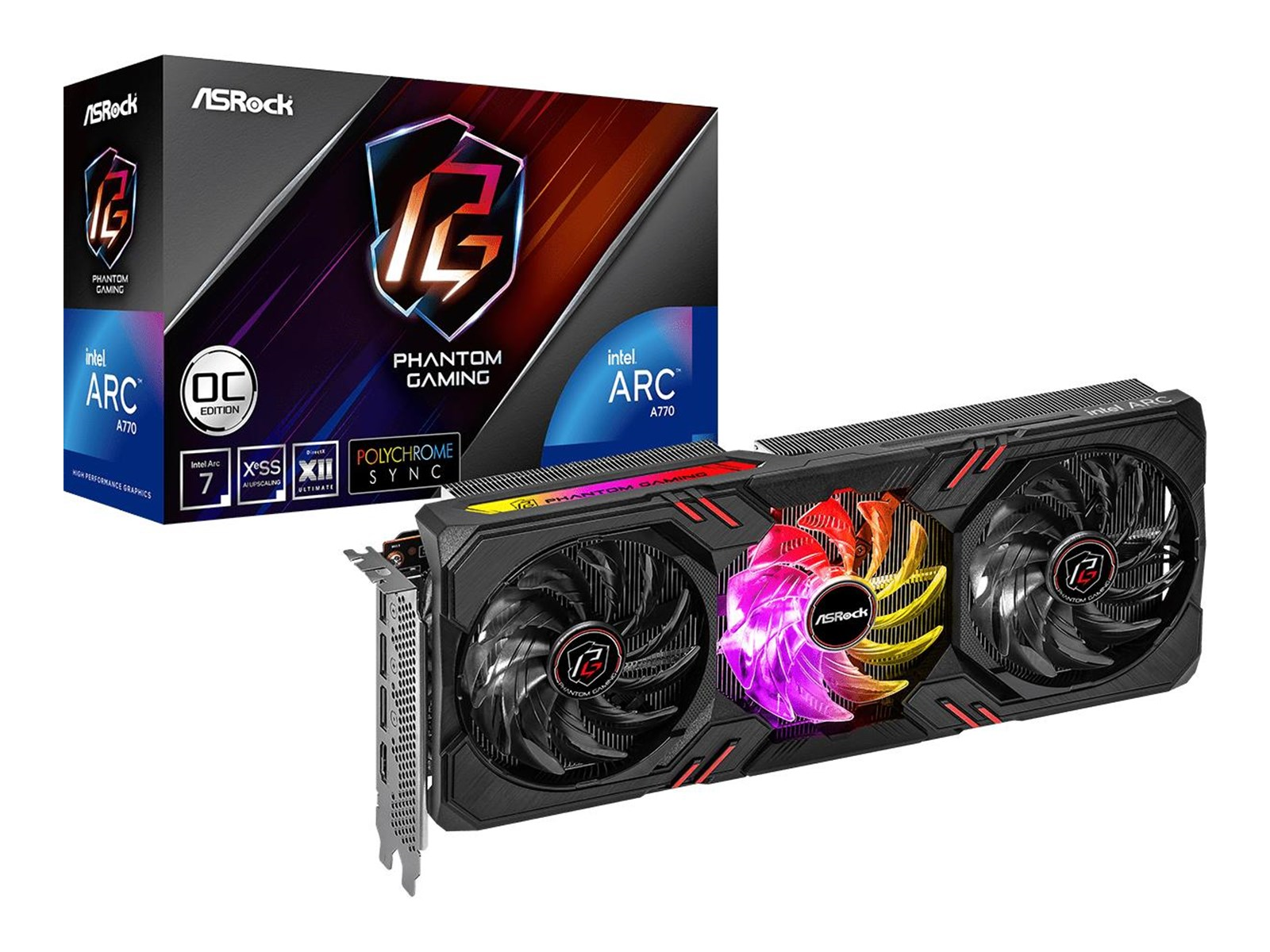 ASRock Arc A770 Phantom Gaming OC - 16GB GDDR6 RAM - Grafikkarte