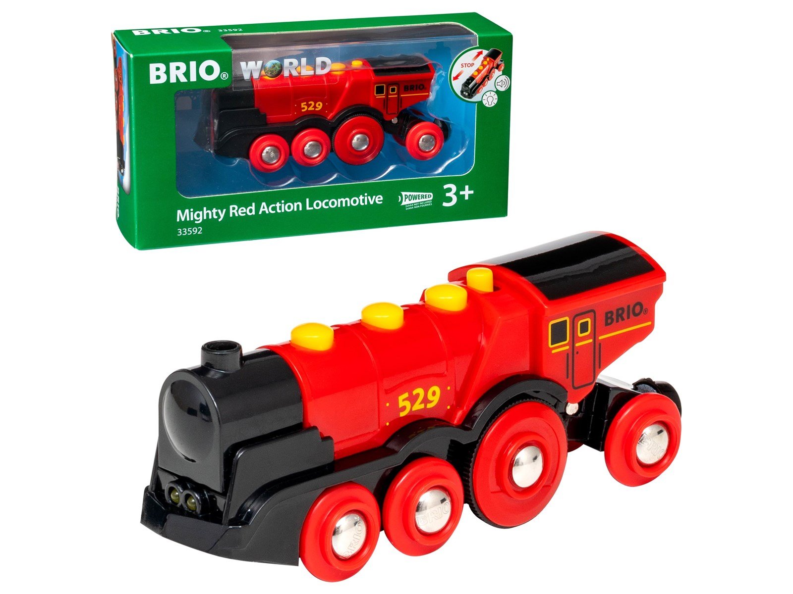 Brio Mighty Red Action Locomotive