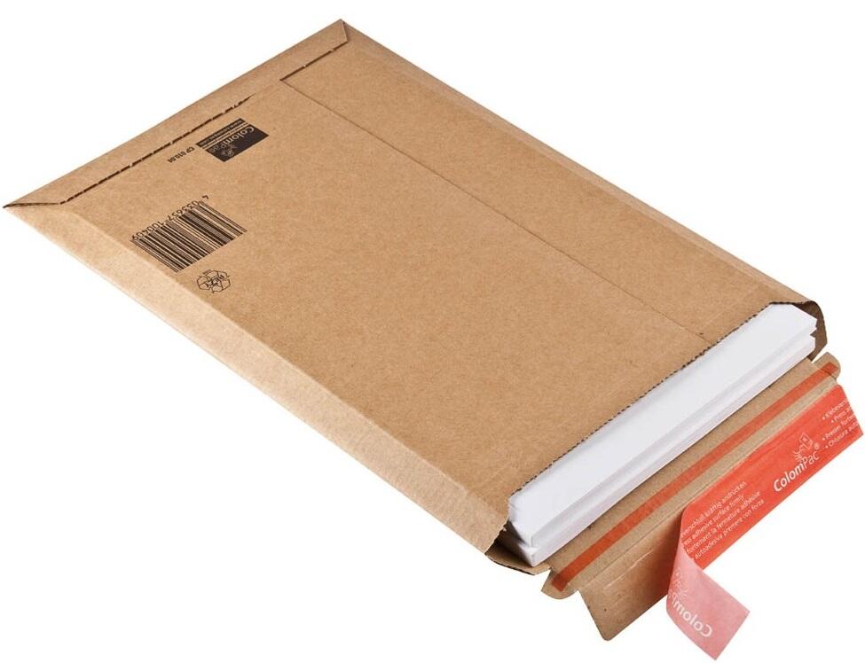 ColomPac® Kartonversandtaschen für DIN A4+ braun - 20 Stück