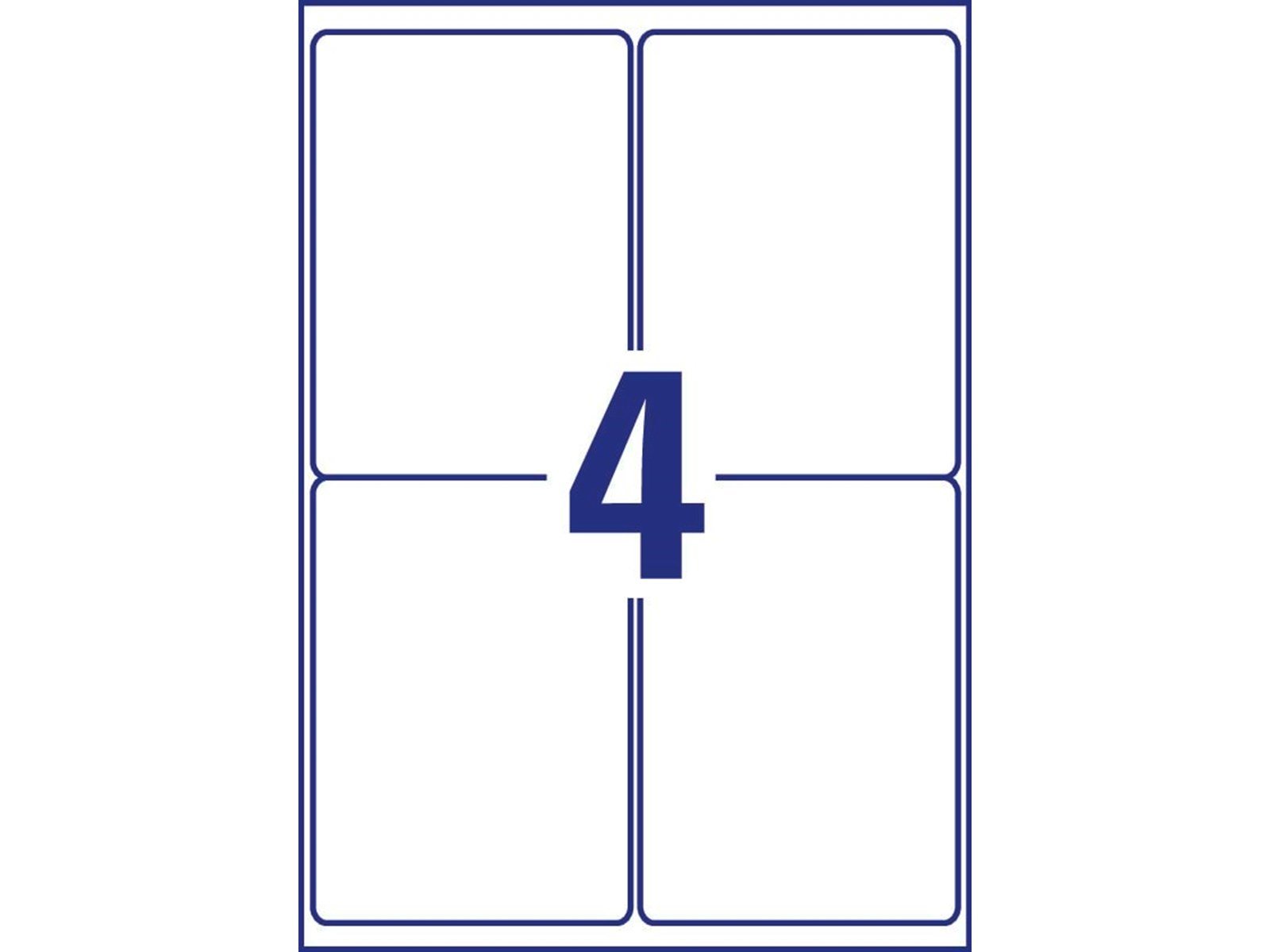 Avery Ultra Resistant Stretchable Labels White (-40oC to +150oC)