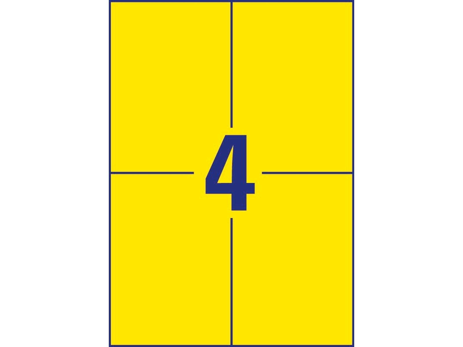 Avery Universal labels yellow