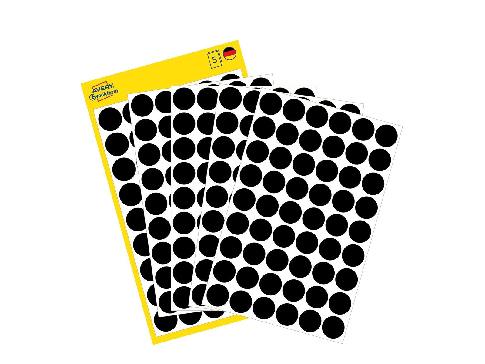 Avery Colour coding dots permanent black