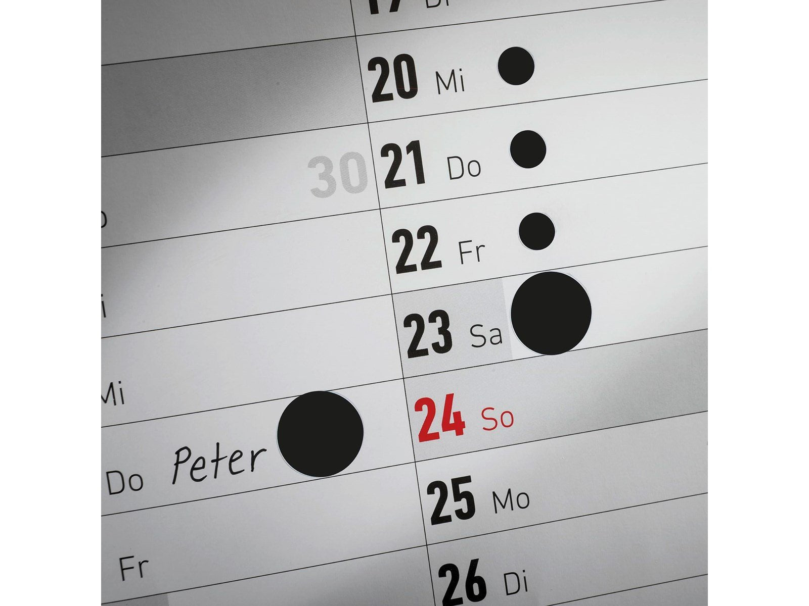 Avery Colour coding dots permanent black