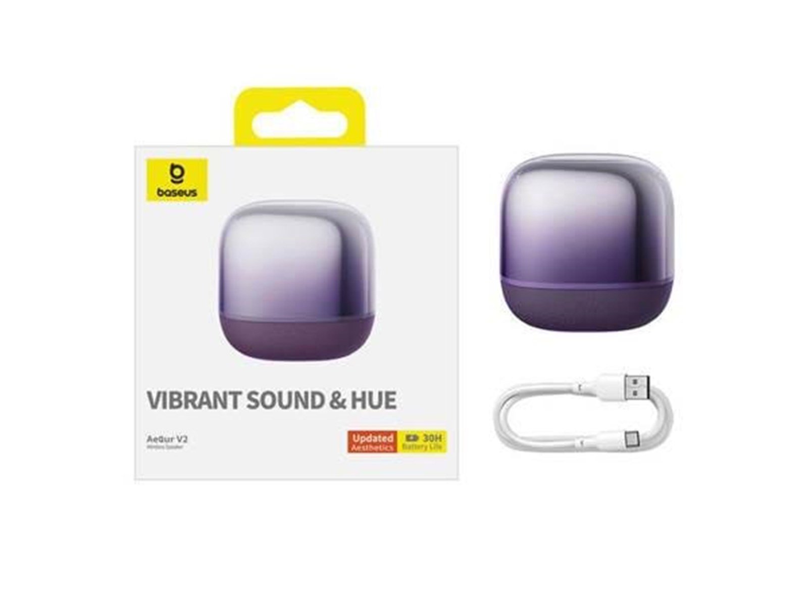 Baseus AeQur V2 Wireless Speaker (Purple)