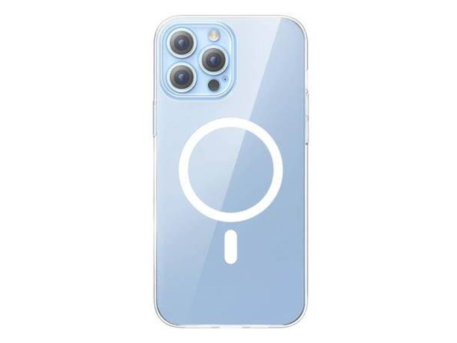 Baseus Magnetic Crystal Clear for iPhone 13 Pro (transparent) with all-tempered-glass screen protector and cleaning kit
