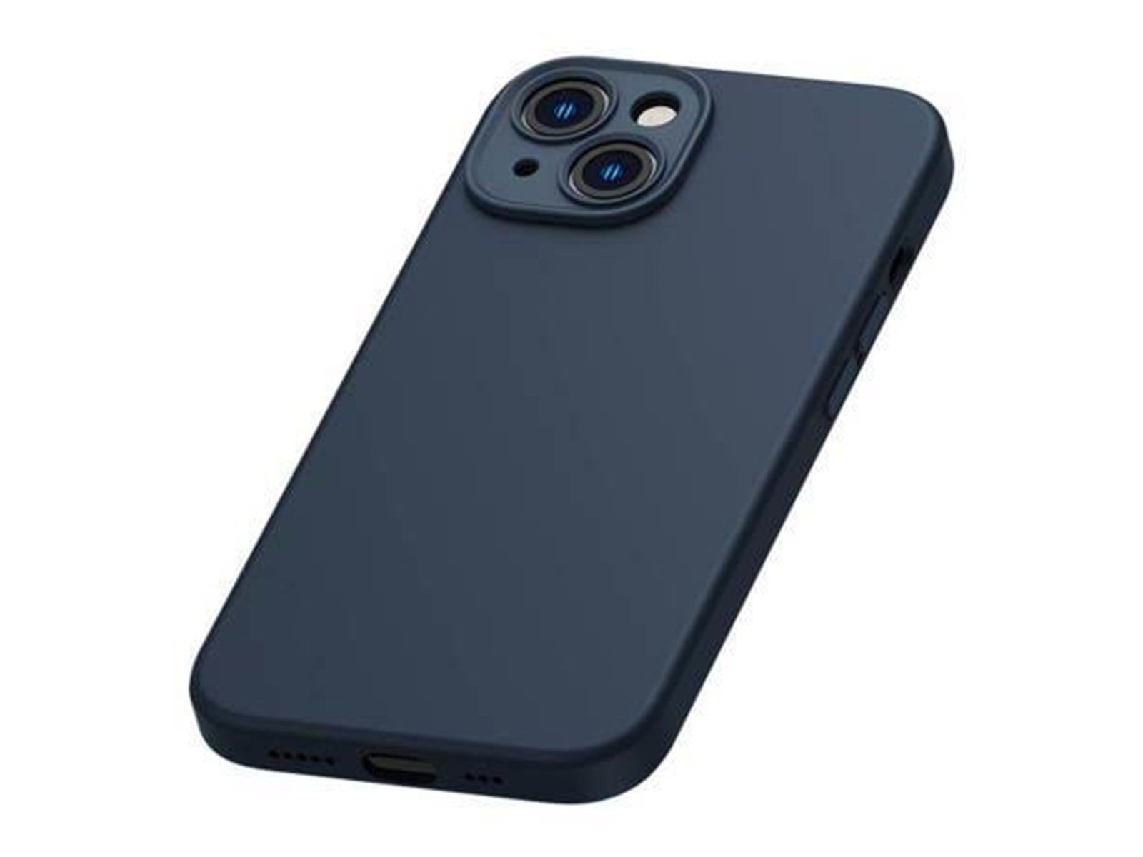 Baseus Liquid Silica Magnetic Case and Tempered Glass set for iPhone 14 Plus (blue)