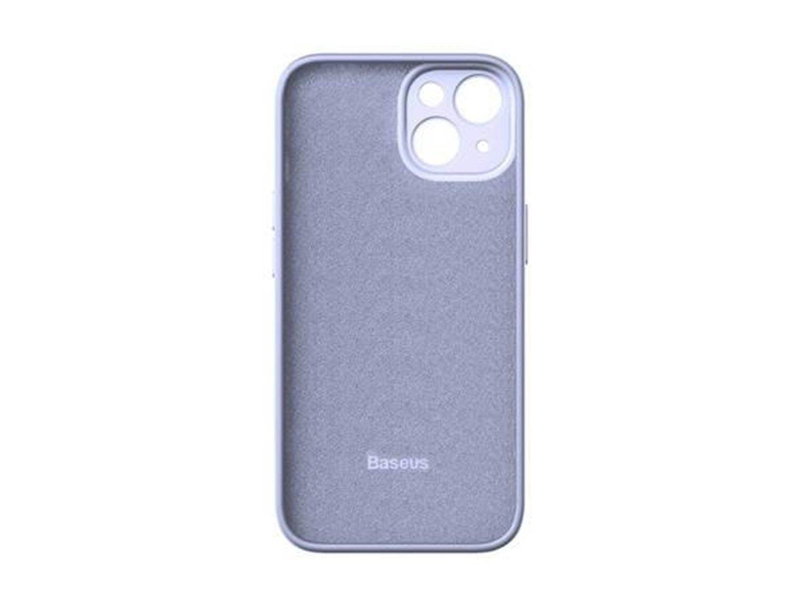 Baseus Liquid Silica Gel Case for iPhone 14 Plus (lavender)+ tempered glass + cleaning kit