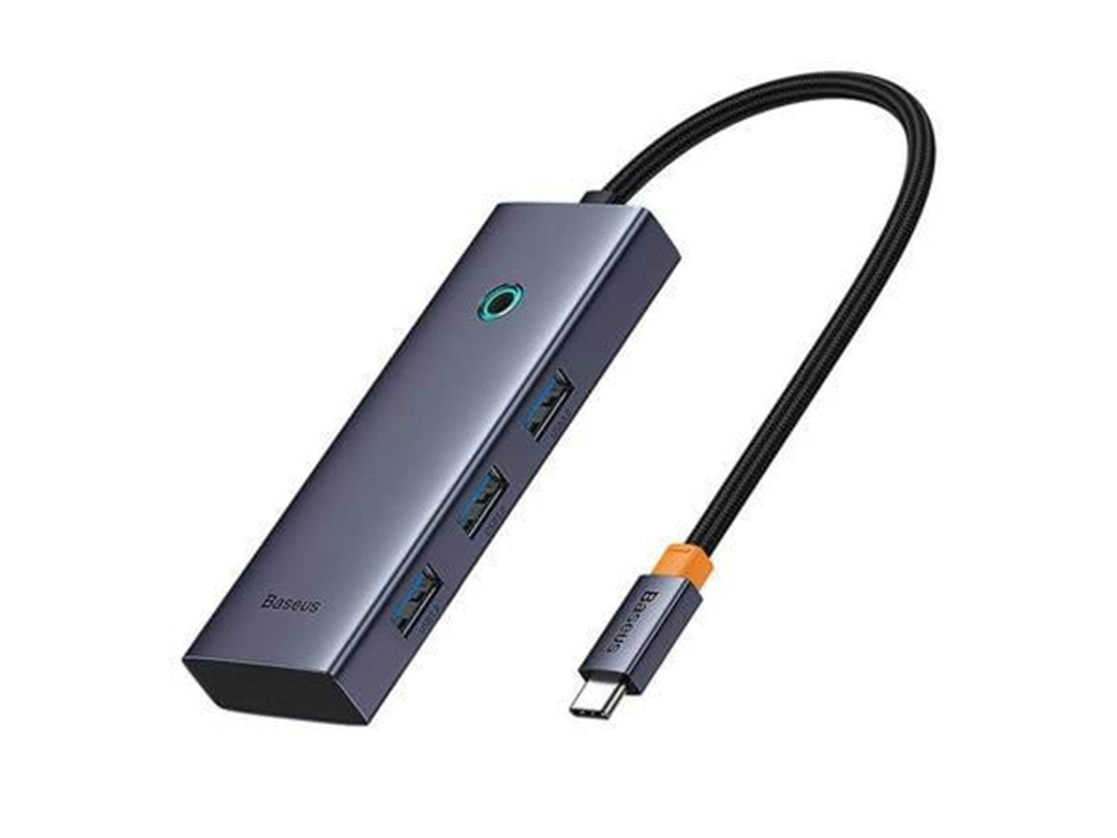 Baseus 5-in-1 Hub UltraJoy Series USB-C to HDMI4K@30Hz+3xUSB 3.0+1xPD (grey) USB-Hubs - USB 3.0 - 5 - Grau
