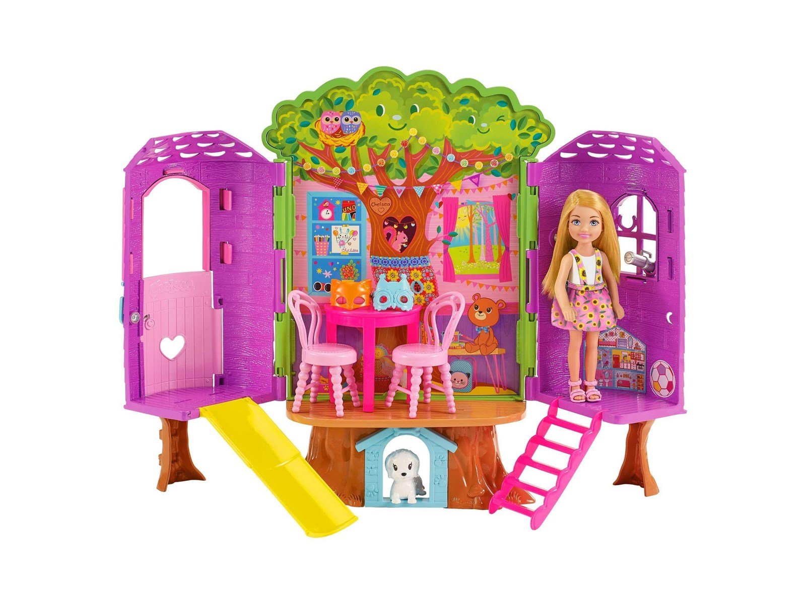Barbie Chelsea Doll And Treehouse Playset With Pet Puppy