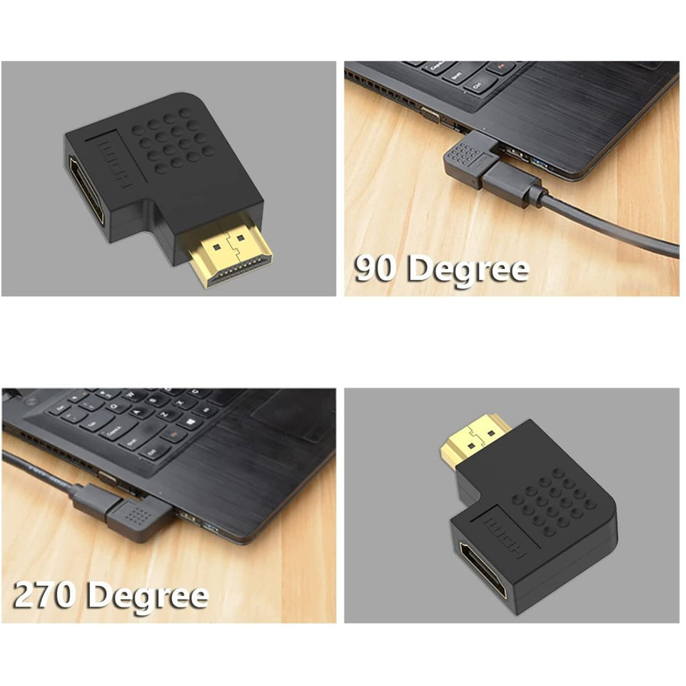 Techly HDMI Adapter Stecker/Buchse 270°