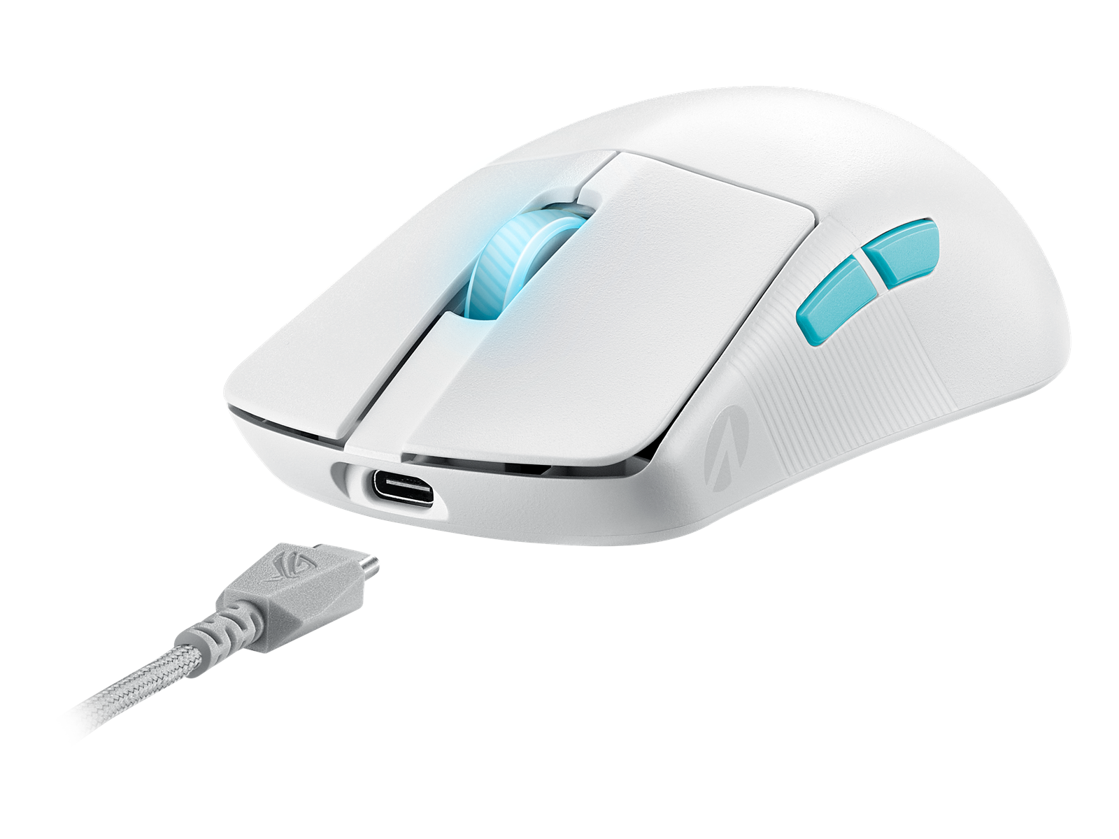 ASUS ROG Harpe Ace Aim Lab Edition Wireless Gaming - Gaming Maus (Weiß)