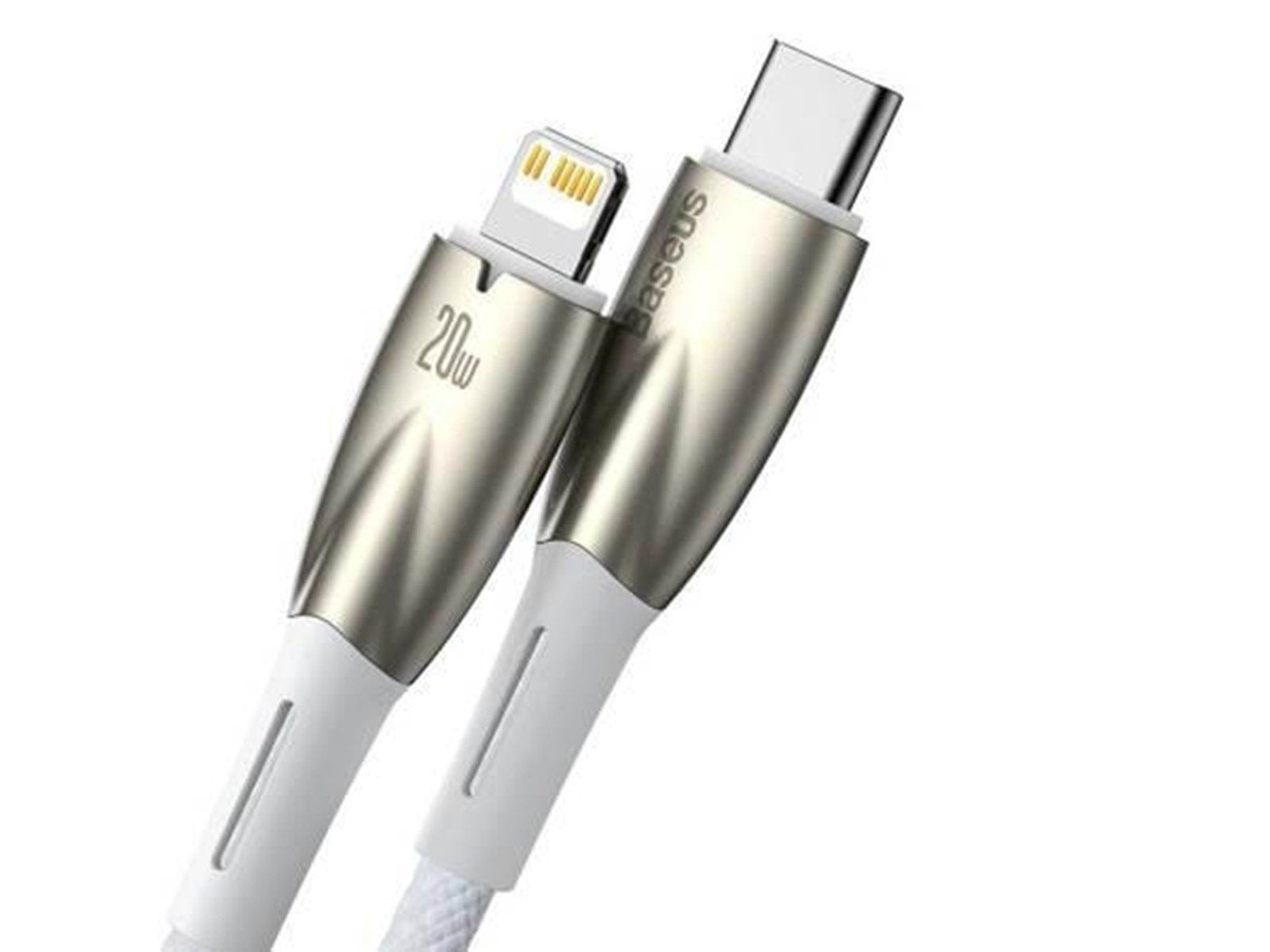 Baseus USB-C cable for Lightning Glimmer Series 20W 1m (White)