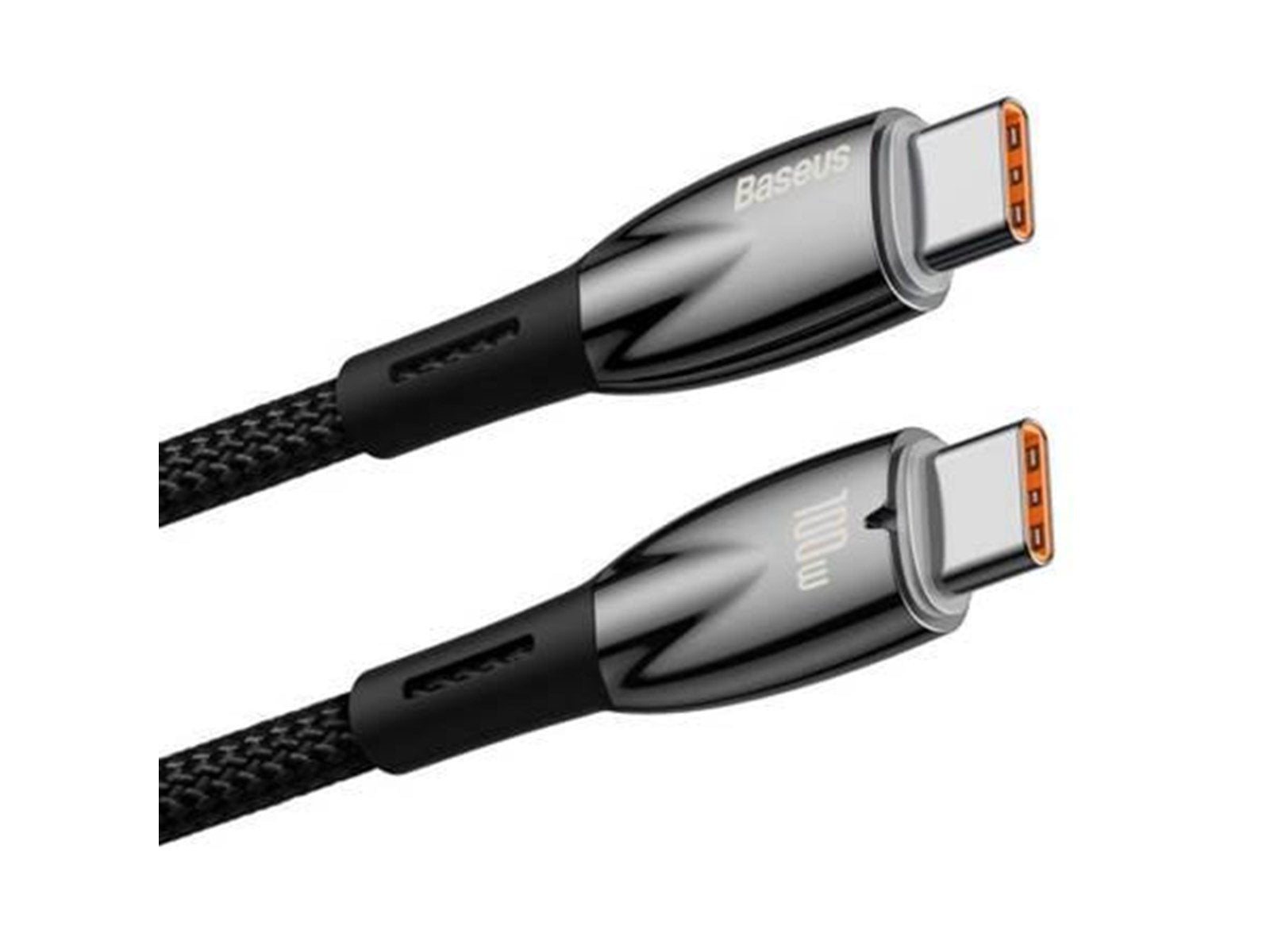 Baseus USB-C cable for USB-C  Glimmer Series 100W 1m (Black)