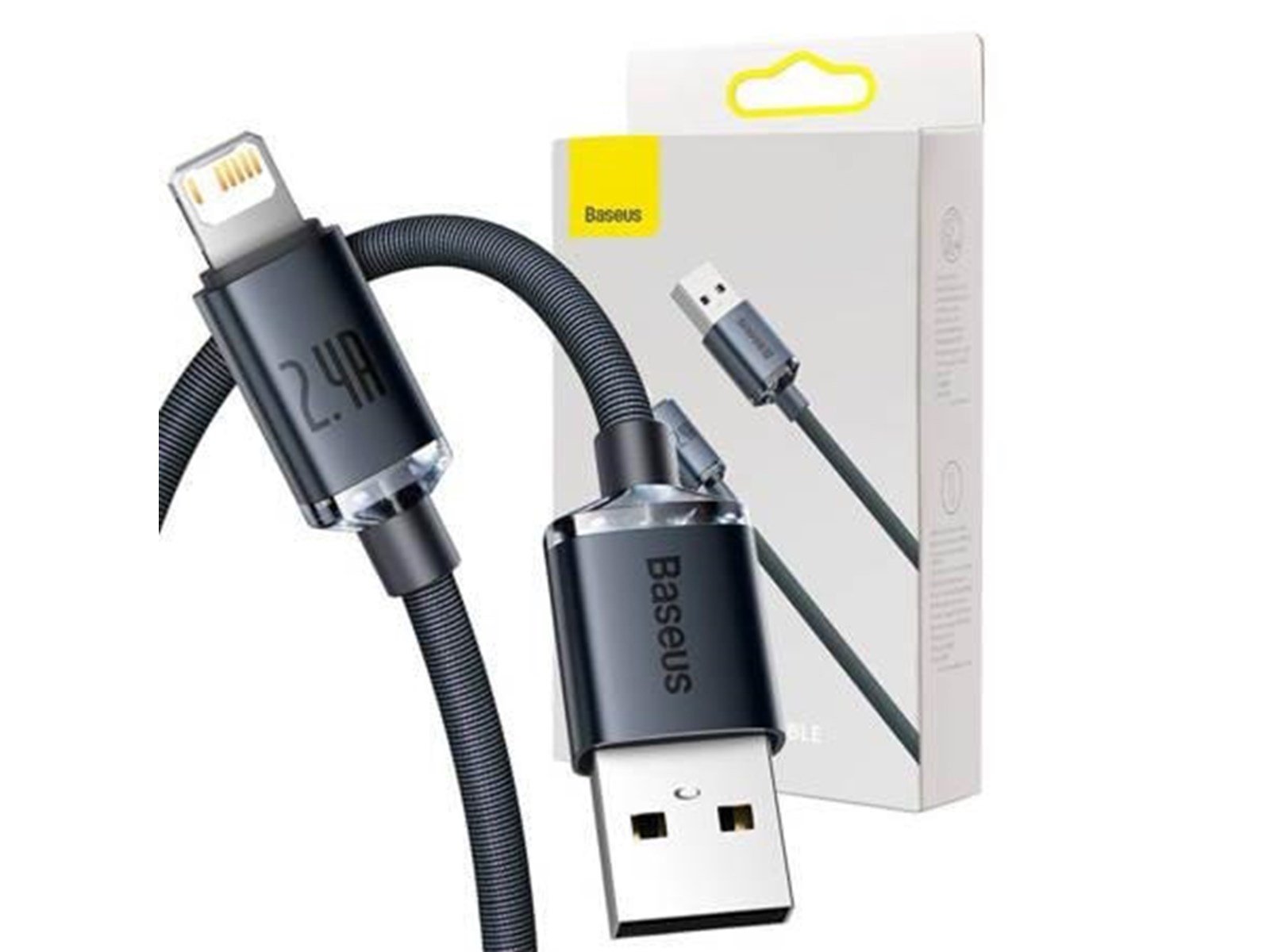 Baseus Crystal Shine cable USB to Lightning 2.4A 2m (black)