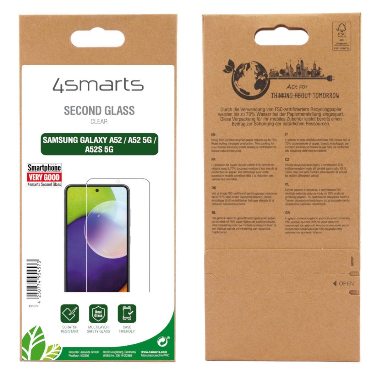 4smarts Second Glass Essential für Galaxy A52/ A52 5G/ A52s 5G