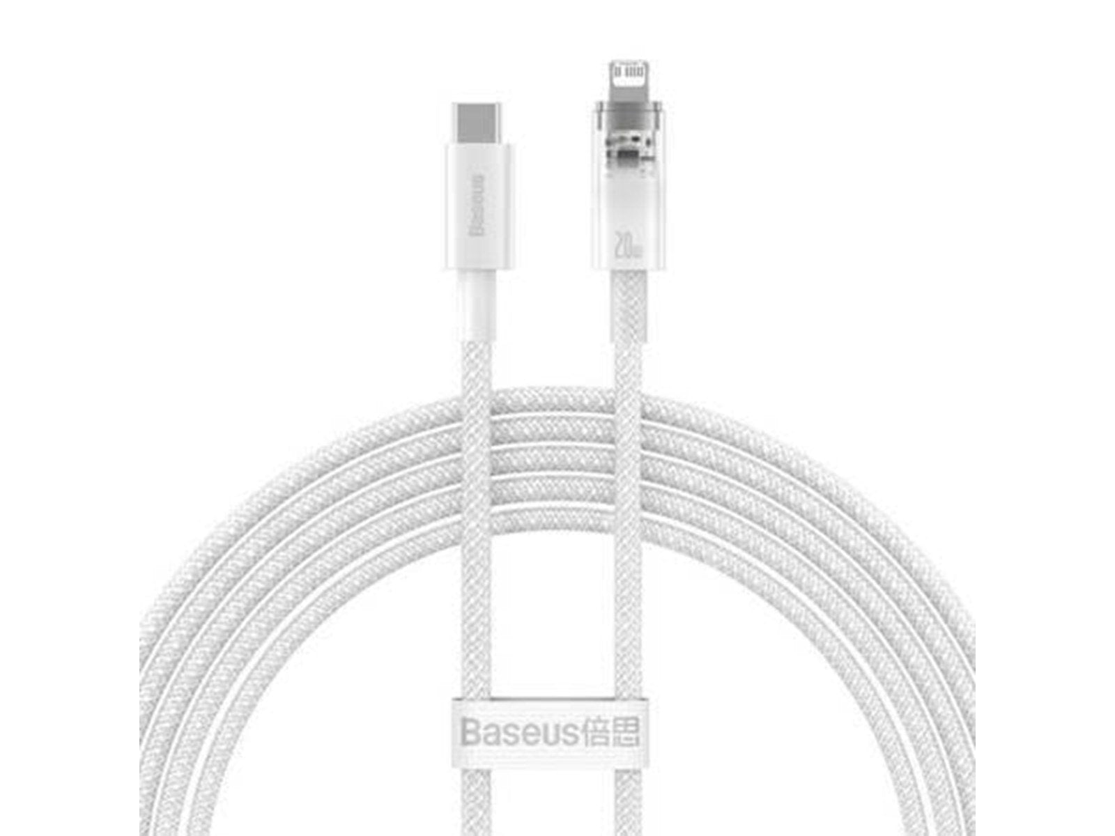 Baseus Fast Charging cable  USB-C to Lightning Explorer Series 2m 20W (white)