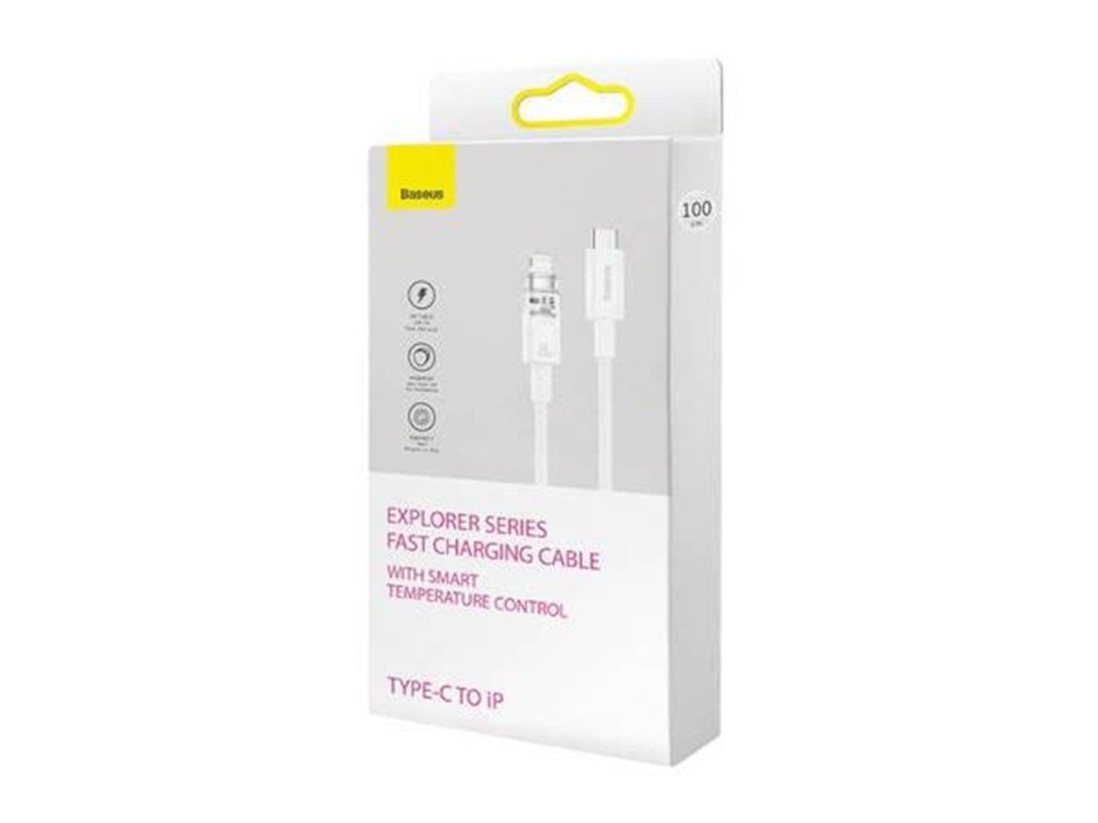 Baseus Fast Charging cable  USB-C to Lightning Explorer Series 2m 20W (white)