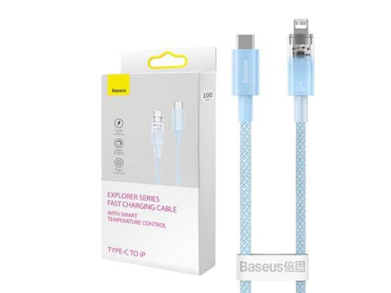 Baseus Fast Charging cable  USB-C to Lightning Explorer Series 2m 20W (blue)