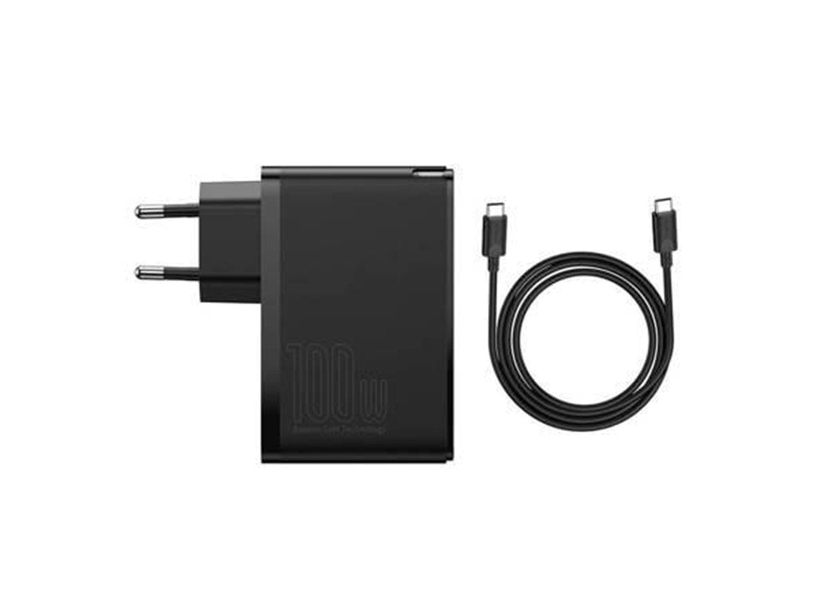 Baseus Travel Charger GaN2 Pro Quick 2x USB + 2x USB-C 100W EU (Black) USB-Hubs - 4 - Schwarz