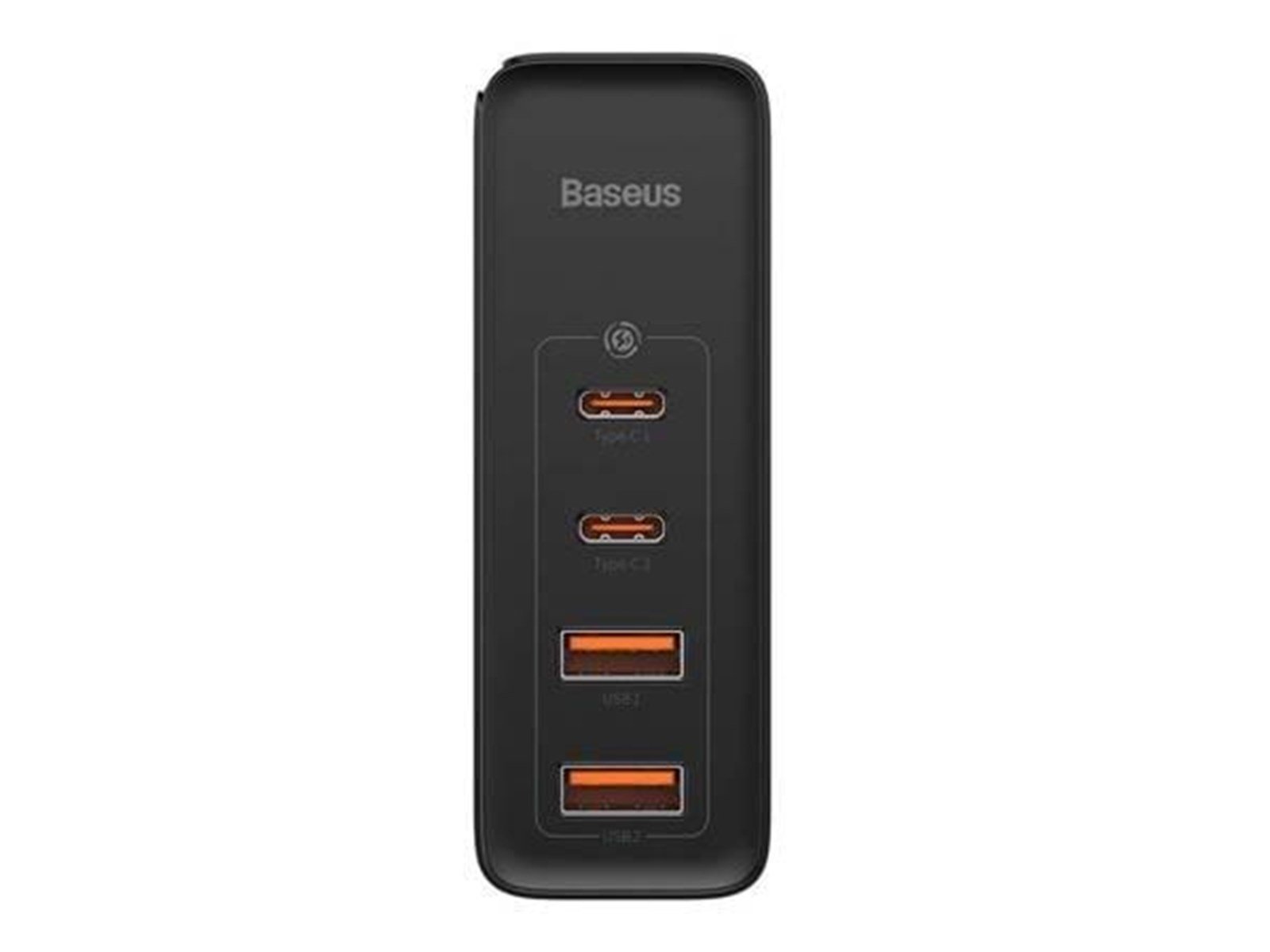 Baseus Travel Charger GaN2 Pro Quick 2x USB + 2x USB-C 100W EU (Black) USB-Hubs - 4 - Schwarz