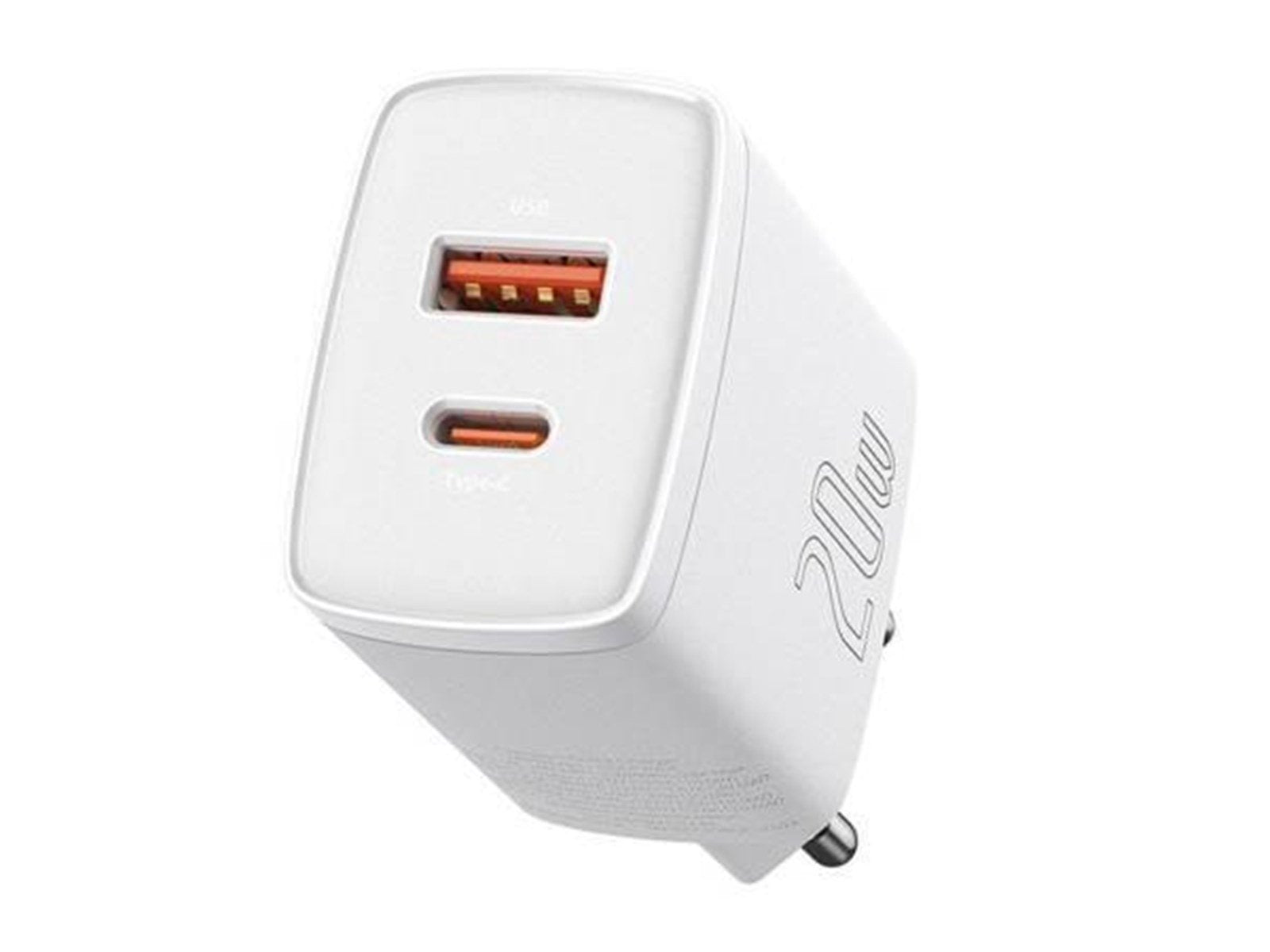 Baseus Compact Quick Charger USB USB-C 20W (white)