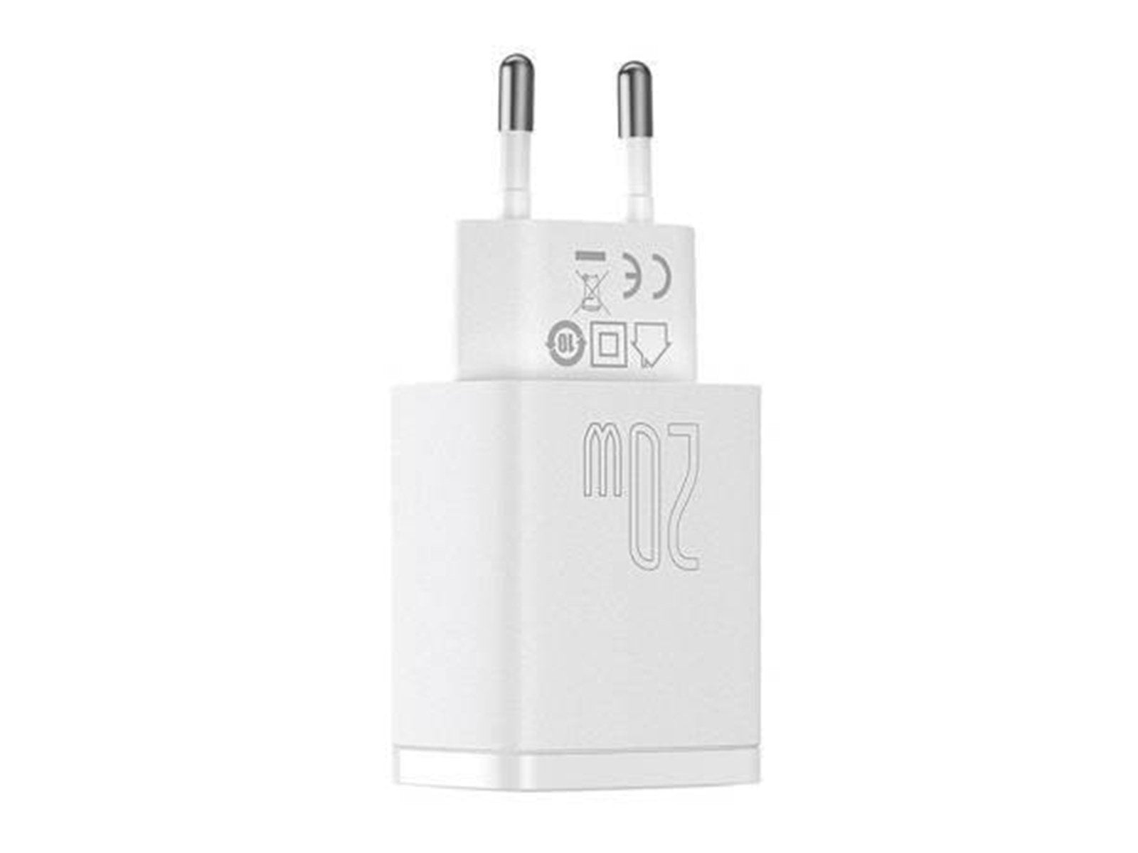 Baseus Compact Quick Charger USB USB-C 20W (white)