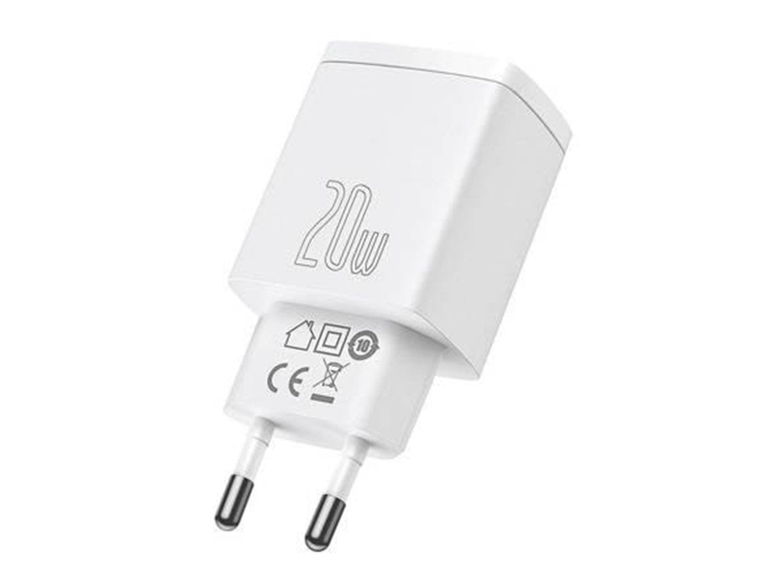 Baseus Compact Quick Charger USB USB-C 20W (white)