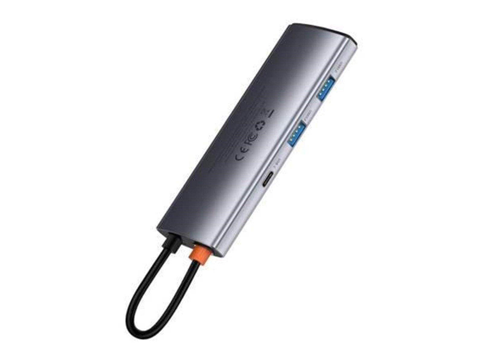 Baseus Hub-adapter 7-i-1 USB-C til 2x USB 3.0 + HDMI + USB-C PD USB-Hubs - USB 3.0 - 7 - Grau