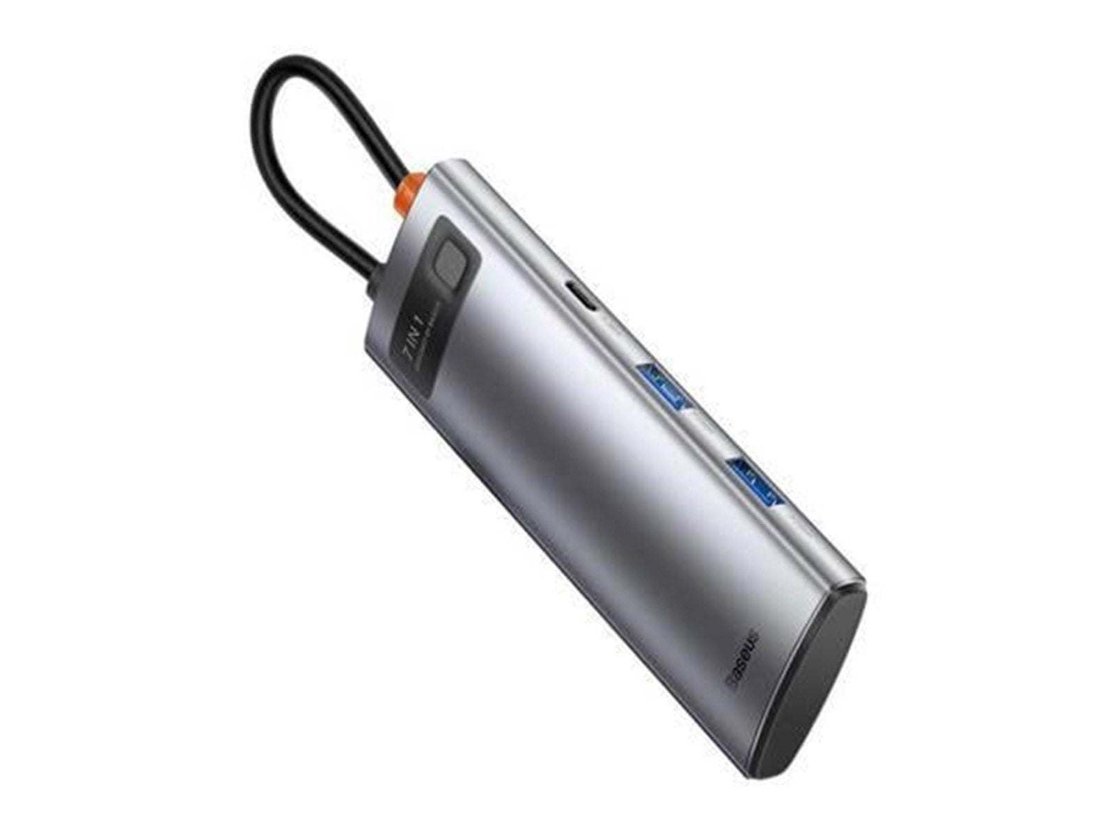 Baseus Hub-adapter 7-i-1 USB-C til 2x USB 3.0 + HDMI + USB-C PD USB-Hubs - USB 3.0 - 7 - Grau