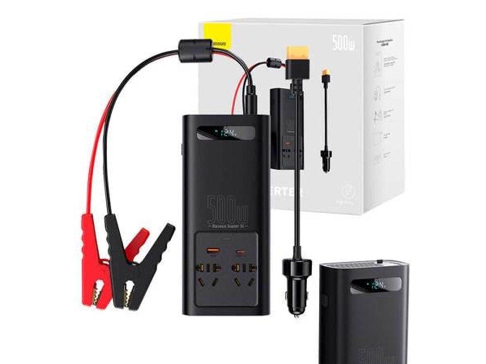 Baseus Power Inverter  500W (220V CN/EU) (black)