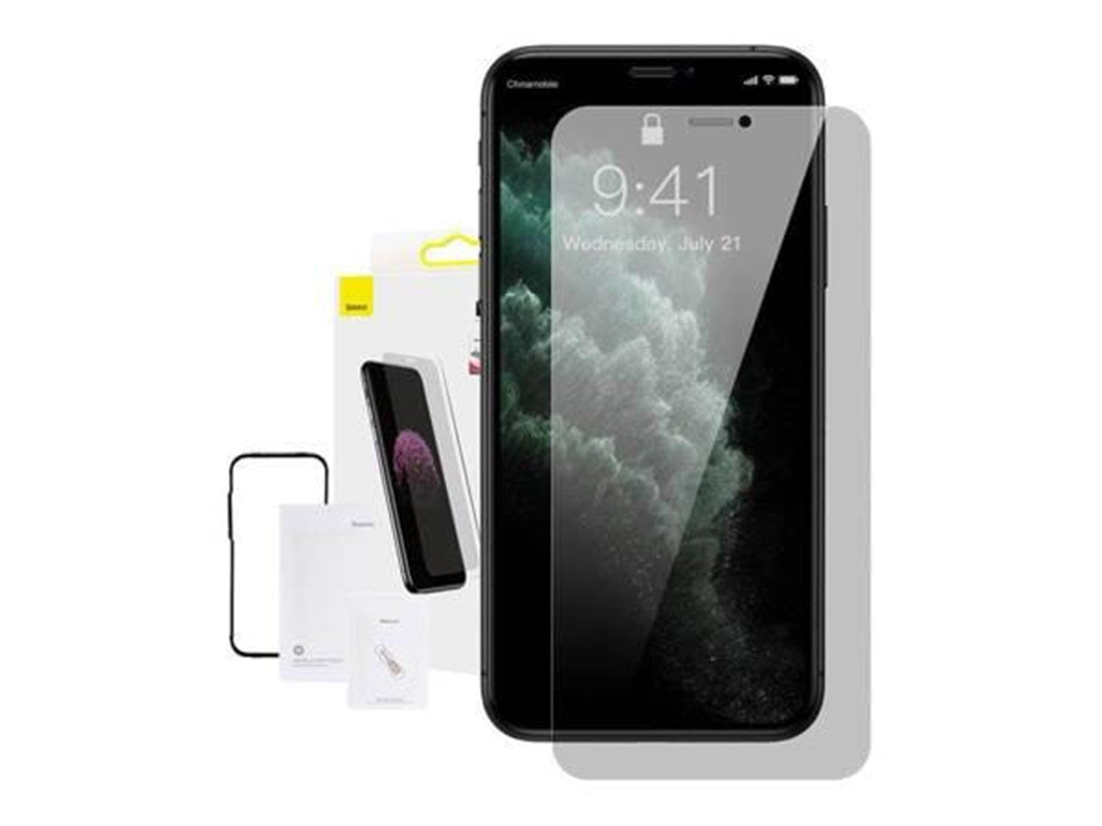 Baseus 0.3mm Full-screen and Full-glass Tempered Glass (1pcs pack) for iPhone XR/11 6.1 inch