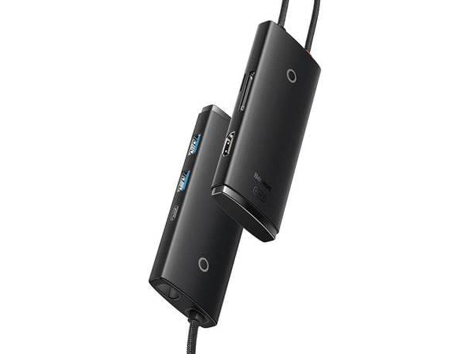 Baseus Lite Series Hub 6w1 USB-C to 2x USB 3.0 + USB-C + HDMI + SD/TF (black) USB-Hubs - USB 3.0 - 6 - Schwarz